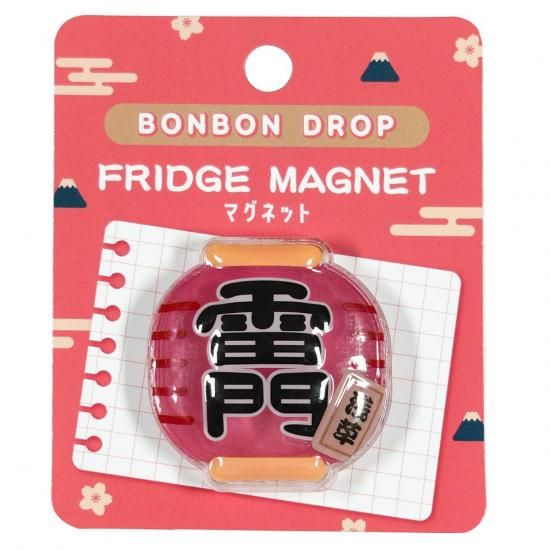 ネコポス対応】和柄 ボンボンドロップマグネット 雷門 - クーリア