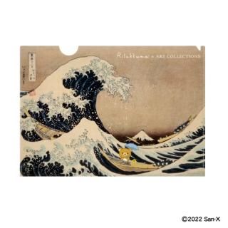 葛飾北斎×PEANUTS A4クリアファイル（神奈川沖浪裏)