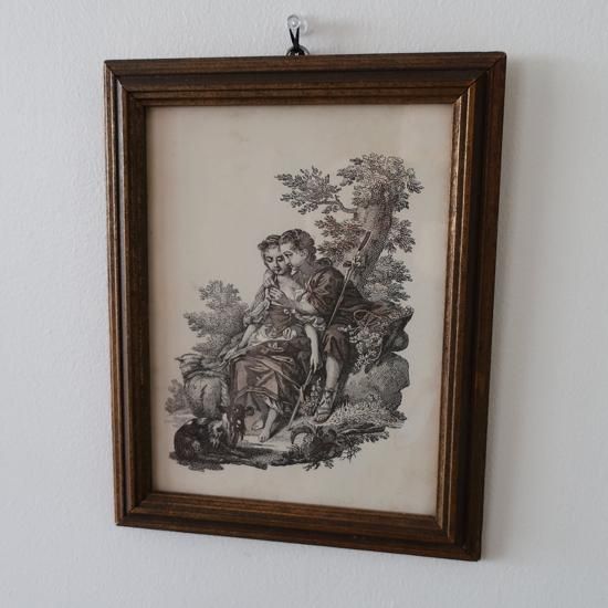 Vintage FLECK BROS.NYC. Wall Deco Art/ビンテージ 絵画 ウォールデコ