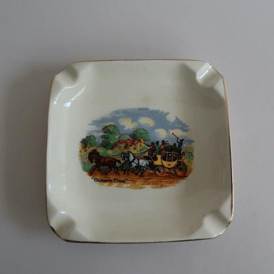 Vintage Ceramic ash tray/ビンテージ 陶器 ENGLAND製 アッシュトレー