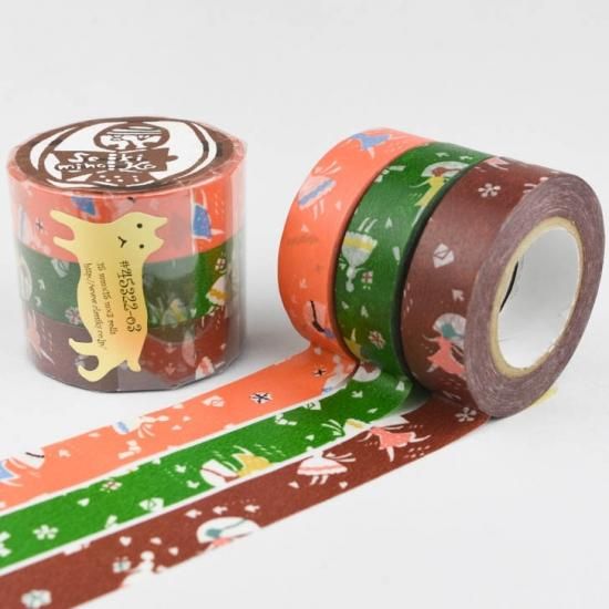 倉敷意匠計画室 マスキングテープ3色セット 関美穂子 恋文 45322-03