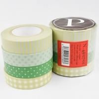 倉敷意匠計画室 マスキングテープ3色セット 関美穂子 縞格子水玉 (8mm