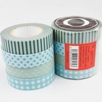 倉敷意匠計画室 マスキングテープ3色セット 関美穂子 縞格子水玉 (8mm