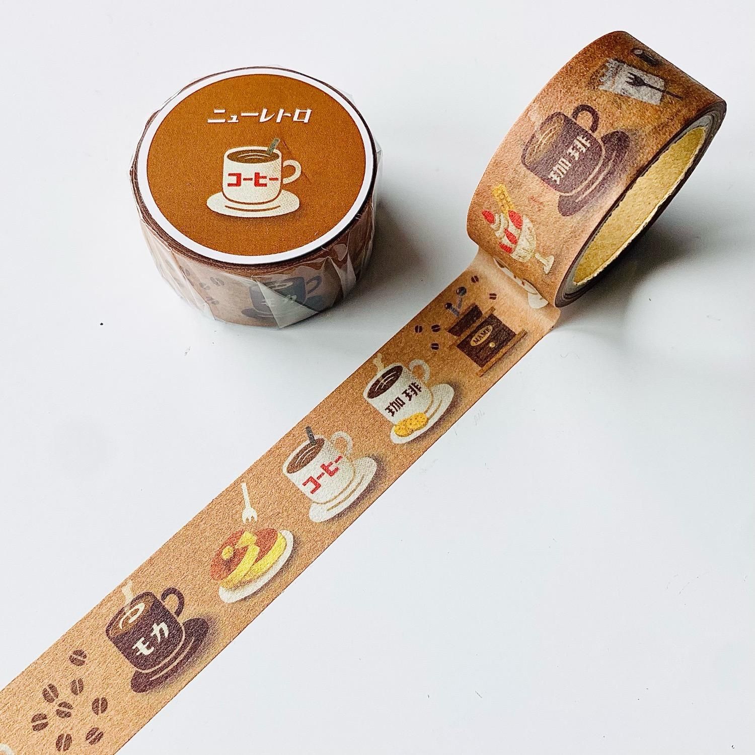 HIGHTIDE(ハイタイド) ニューレトロ マスキングテープ 珈琲 dz030L