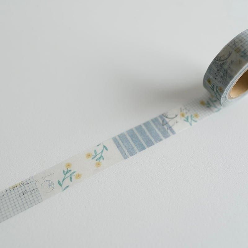 ヨハク CHECK&STRIPE マスキングテープ 冬の贈り物2024 ロンド YC-023