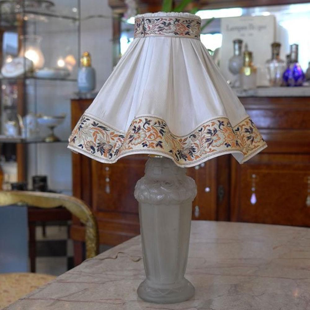 フランスアンティーク照明アールデコ】Lorrin作 テーブルランプ