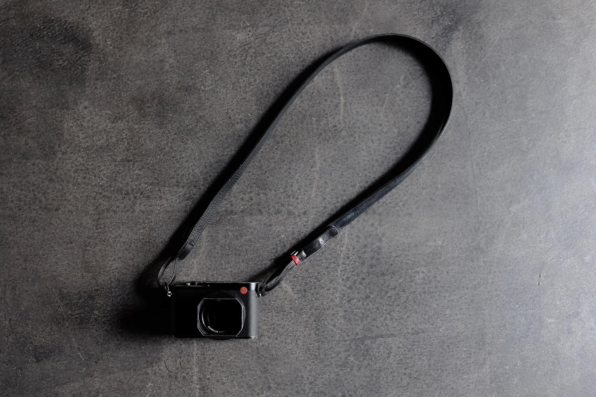 ショルダーカメラストラップ 「カシェ・レッタ for LEICA」ブラック