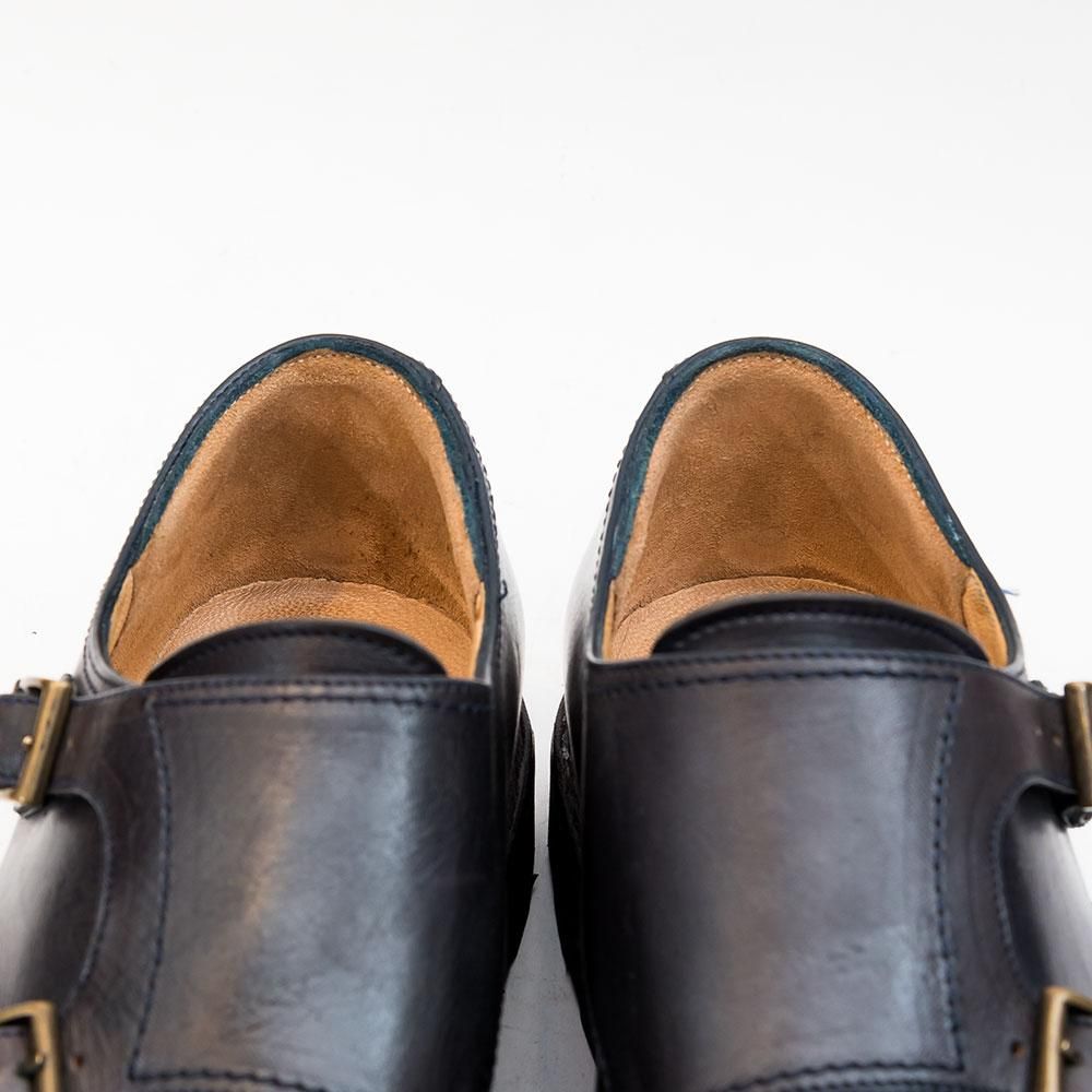 パラブーツ WILLIAM【ウィリアム】 ダブルモンク リスレザー ネイビー