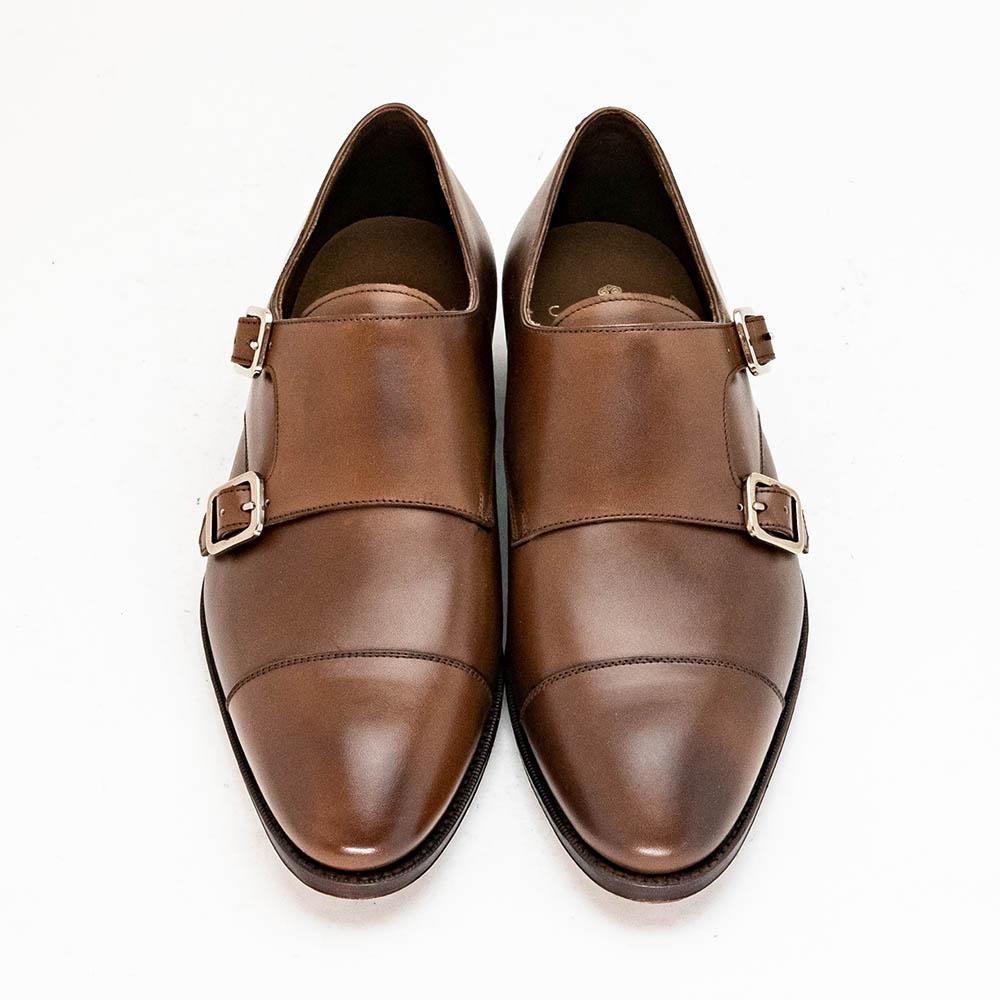 カルミナ 10003 ダブルモンク モンクストラップ ブラウン サイズ6