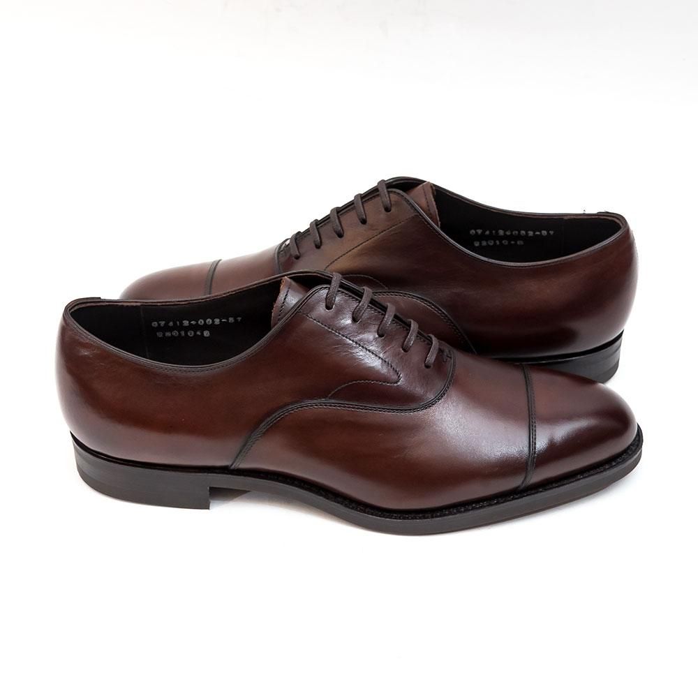 三陽山長 友二郎 ストレートチップ ダークブラウン ビブラムダイナイト