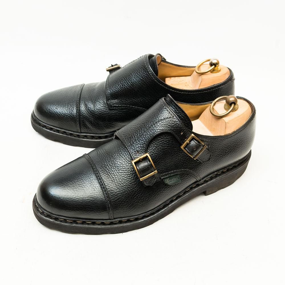 パラブーツ WILLIAM(ウィリアム)ダブルモンク ブラック グレインレザー