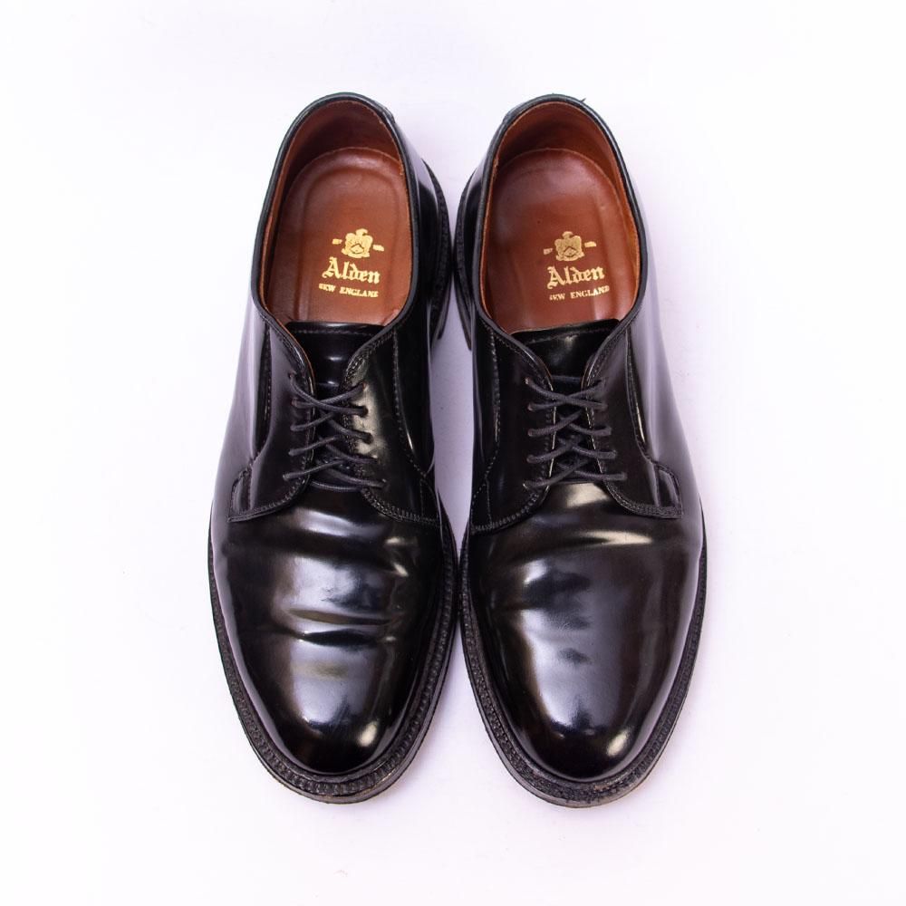 オールデン 9901 プレーントゥ ブラック コードバン サイズ8E - 中古
