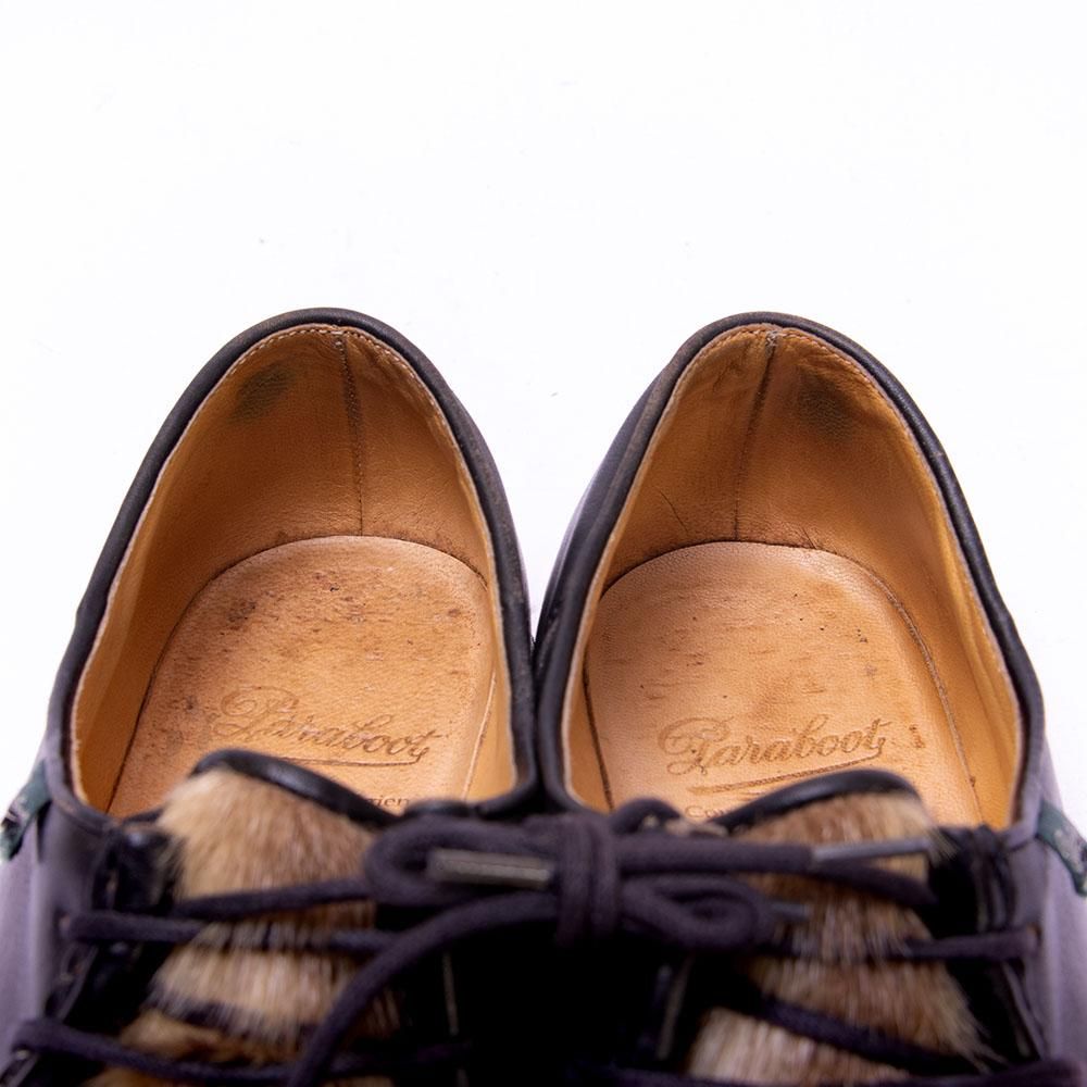 パラブーツ MICHAEL(ミカエル)フォック ブラック リスレザー デカタグ