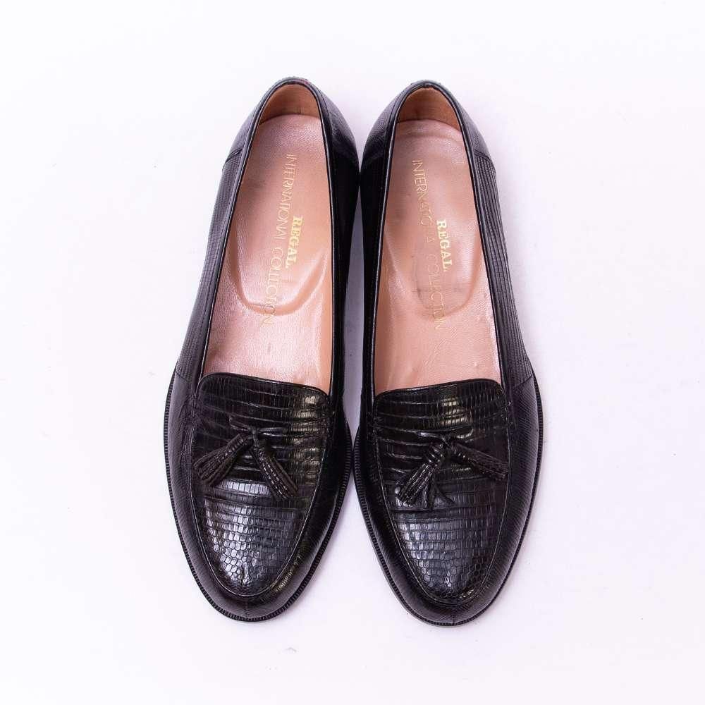 リーガル 2172 タッセルローファー リザード ブラック