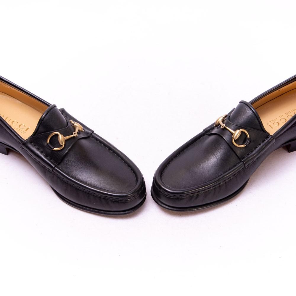 グッチ ビットローファー レディース ブラック サイズ36.5C - 中古革靴