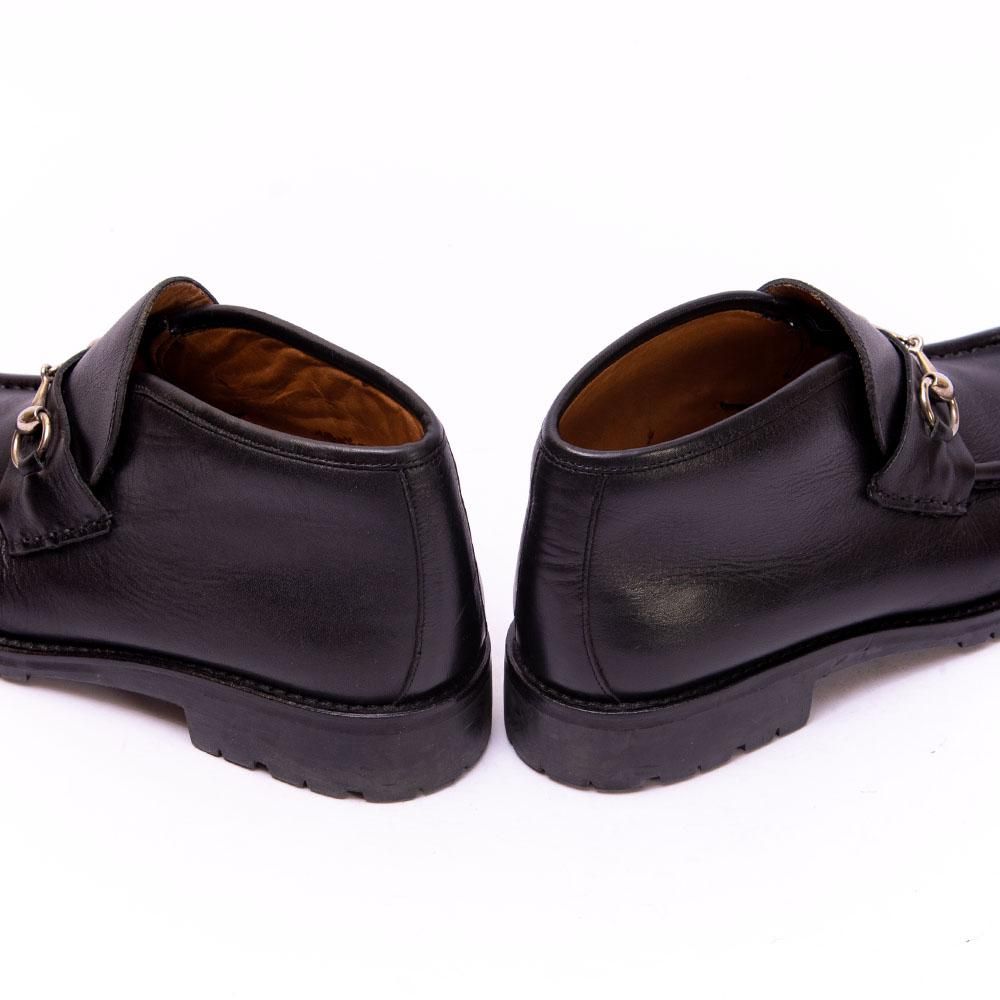 グッチ ホースビット チャッカブーツ ブラック サイズ40.5E - 中古革靴