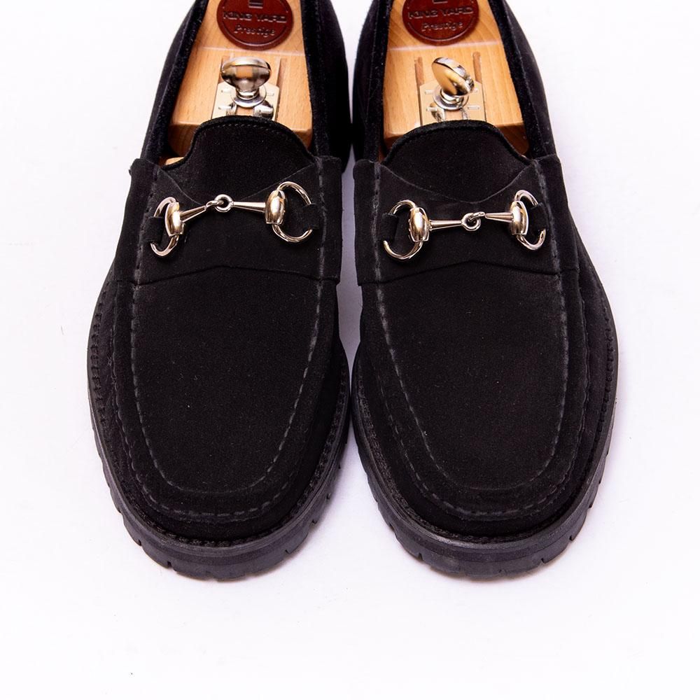 グッチ ビットローファー ブラックスエード サイズ39E - 中古革靴販売