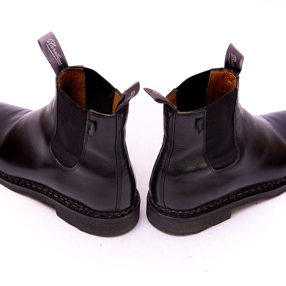 パラブーツ MANAGE(マネージ) サイドゴアブーツ ブラック リスレザー