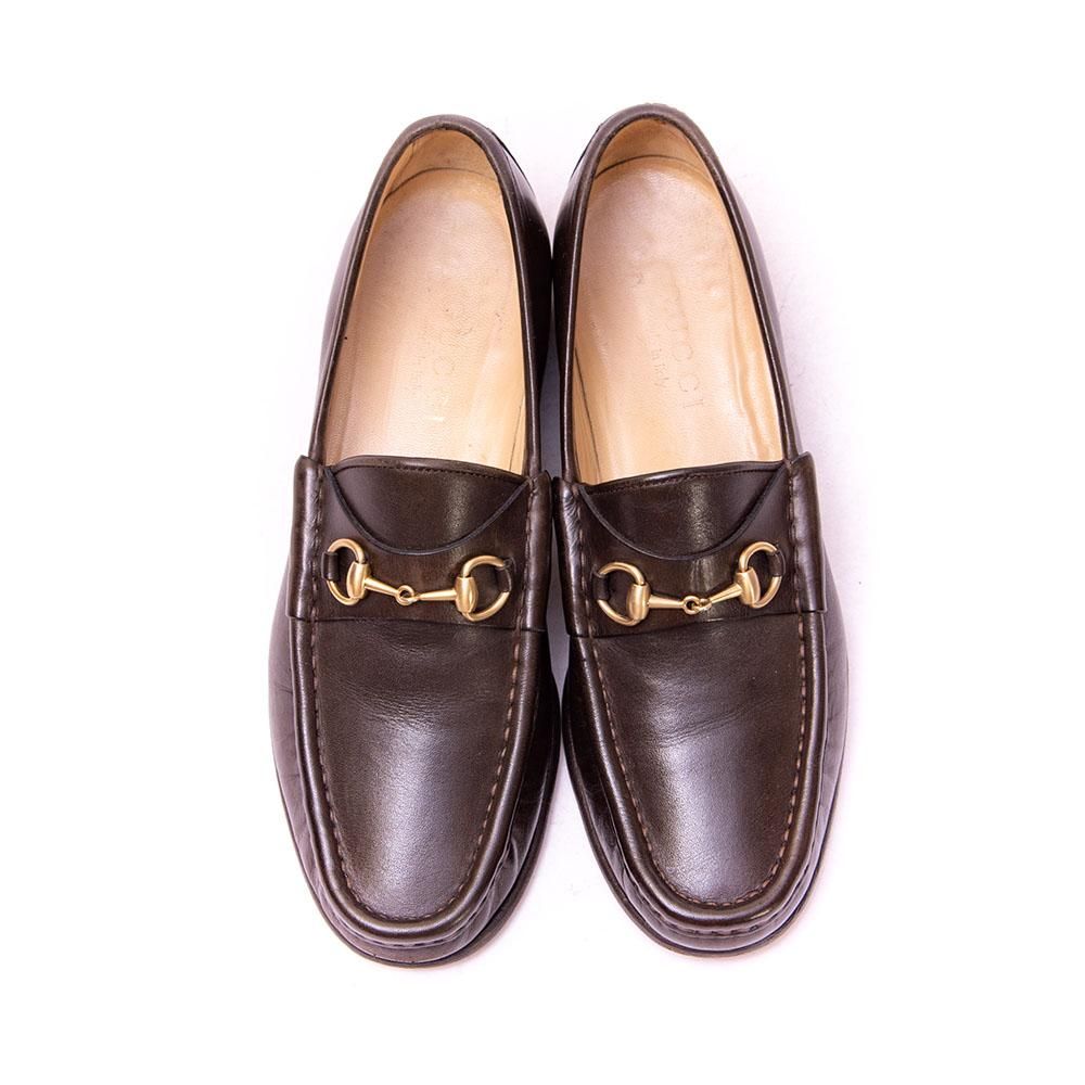 グッチ ビットローファー ダークブラウン レディース サイズ37C - 中古