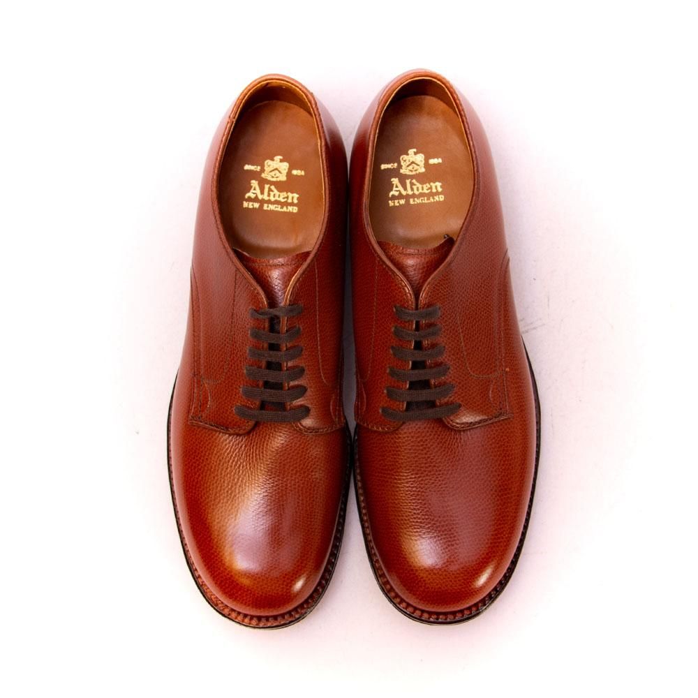 オールデン 5369 プレーントゥ ブラウン アルパインカーフ ミリタリー