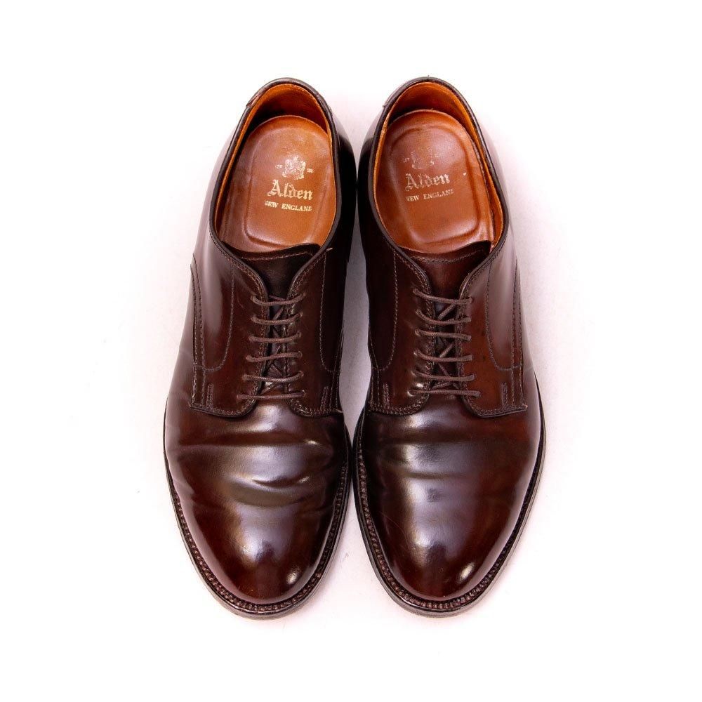 オールデン 53501 プレーントゥ バーガンディ コードバン