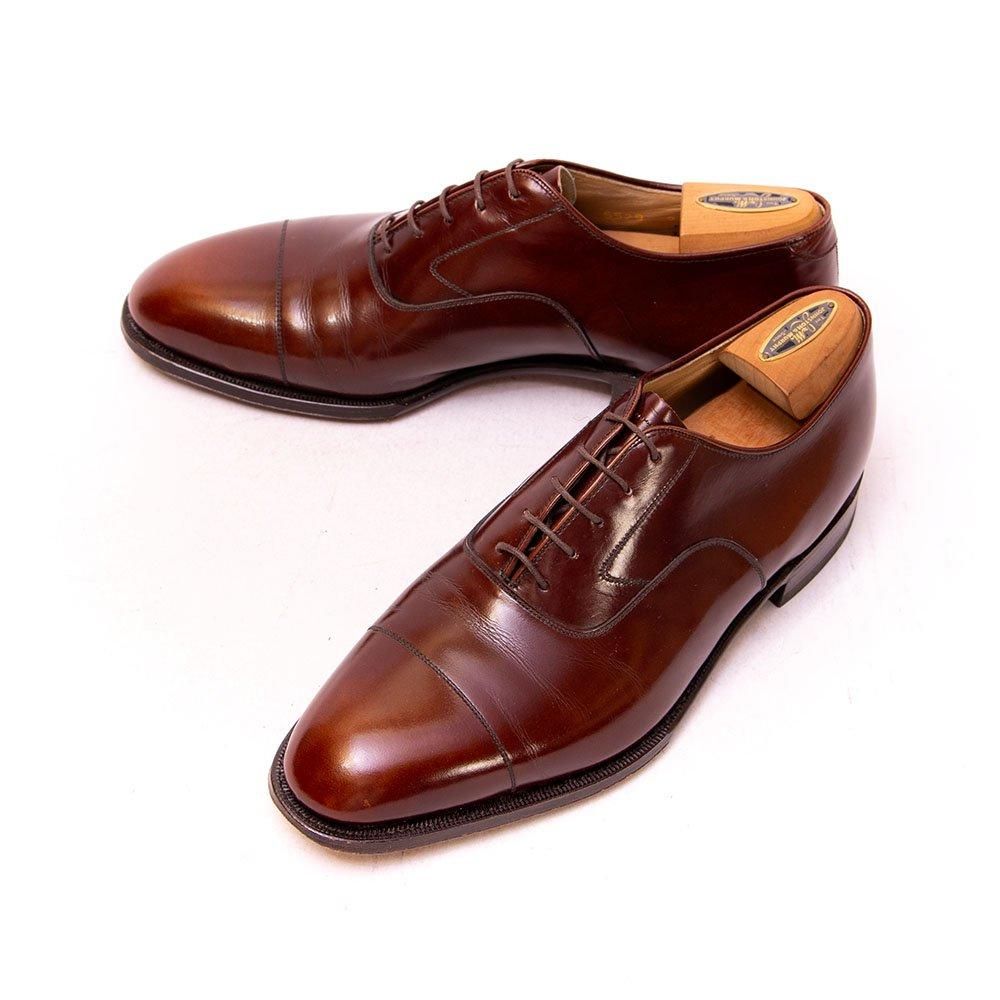 ジョンストン&マーフィー ストレートチップ ブラウン CROWN