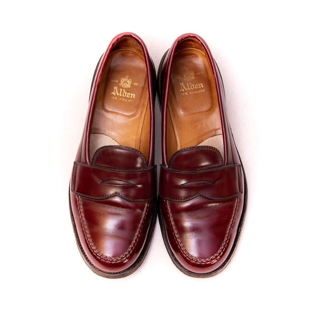 オールデン 984 コインローファー バーガンディ サイズ7E - 中古革靴