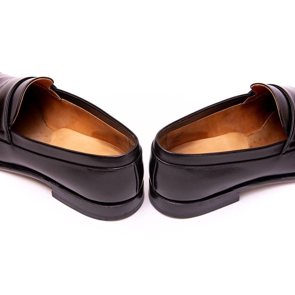 カルマンソロジー A4958 オペラローファー ブラック デュプイ社サドル