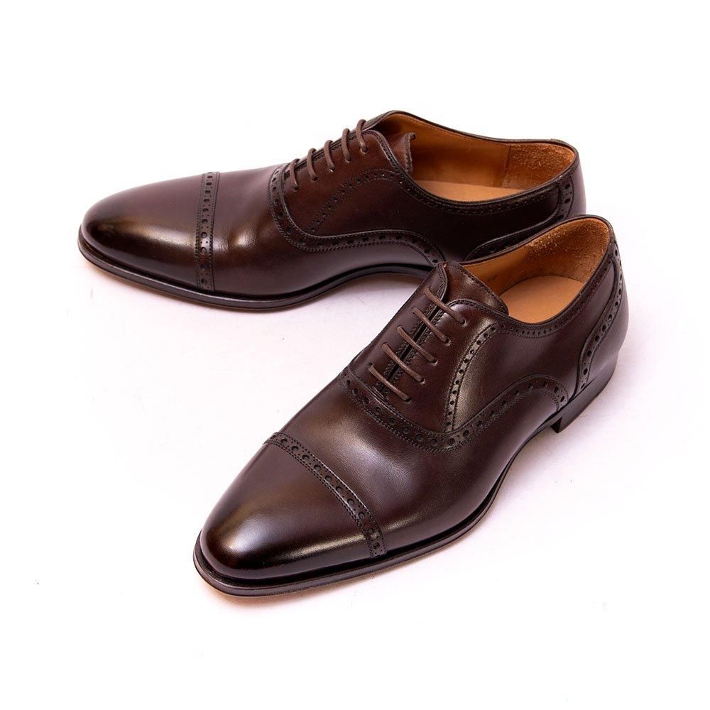 マグナーニ 12078 クォーターブローグ ダークブラウン サイズ40 - 中古