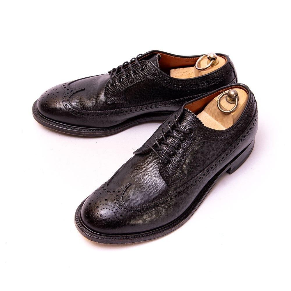 オールデン 58711 ロングウイングチップ ブラック アルパインカーフ