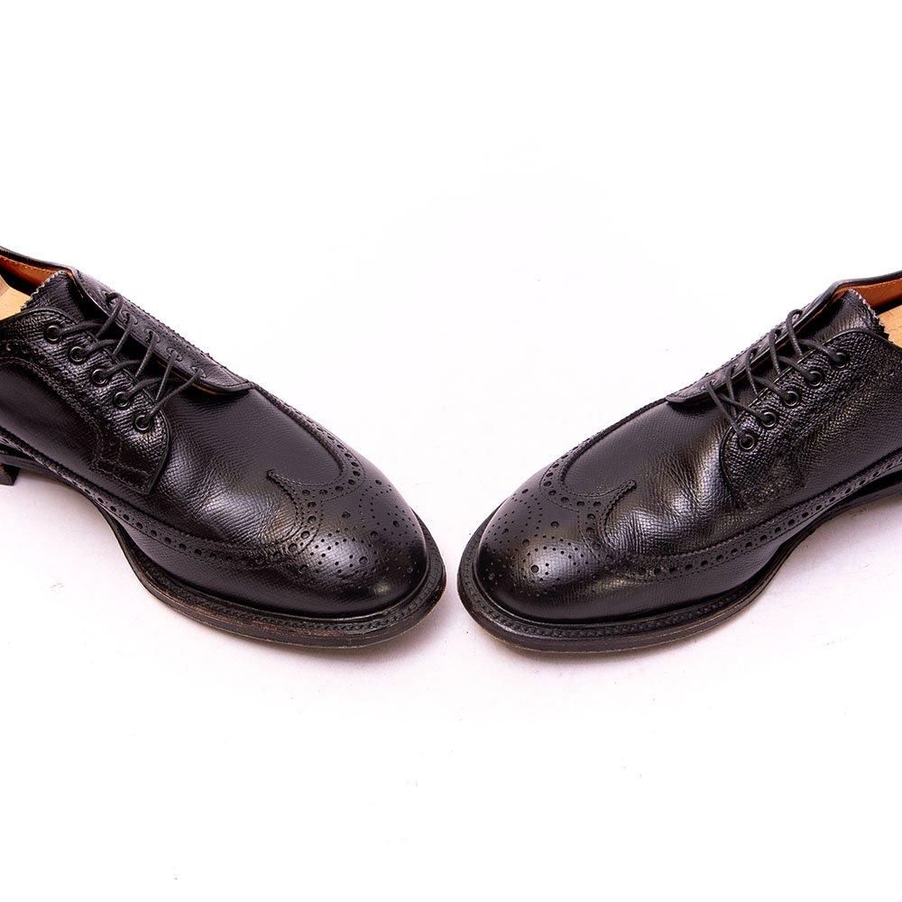 オールデン 58711 ロングウイングチップ ブラック アルパインカーフ