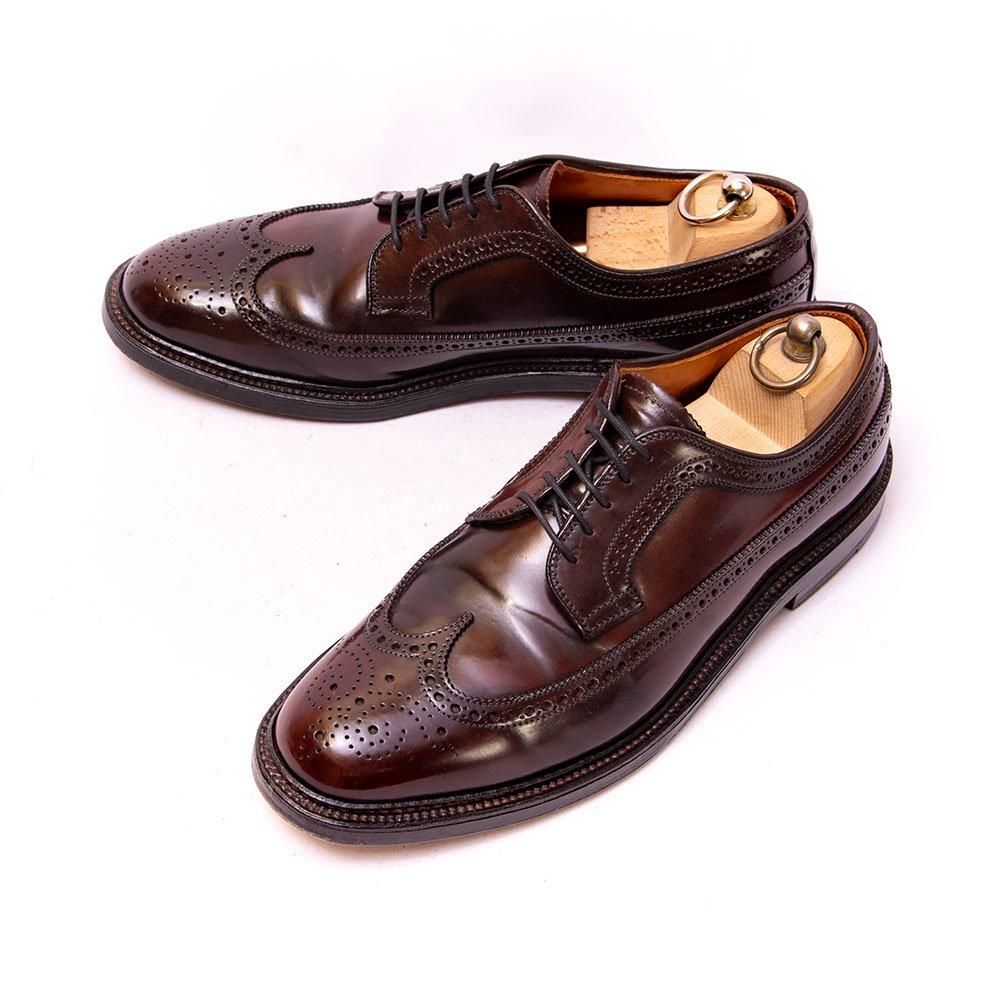 オールデン 975 ロングウイングチップ フルブローグ コードバン