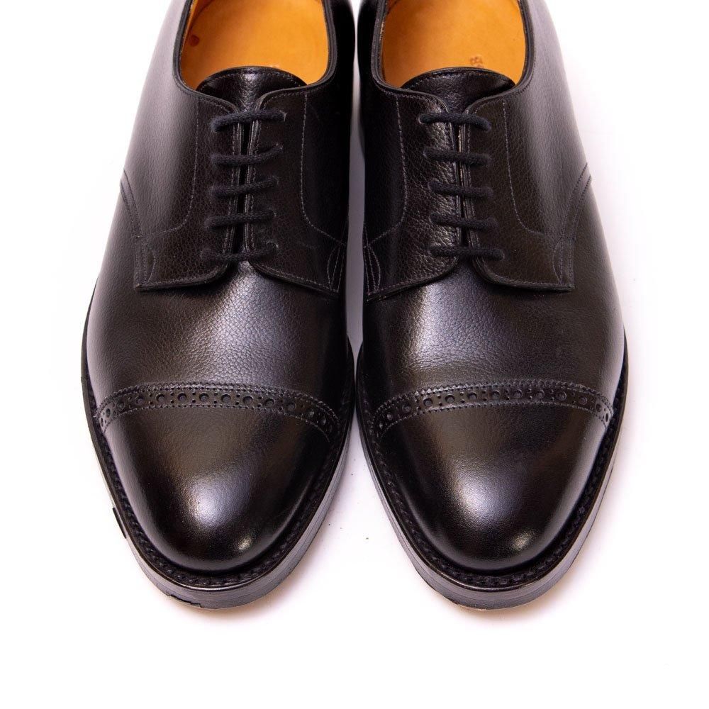 ジョンロブ RUSSEL(ラッセル)パンチドキャップ ブラック バッファロー