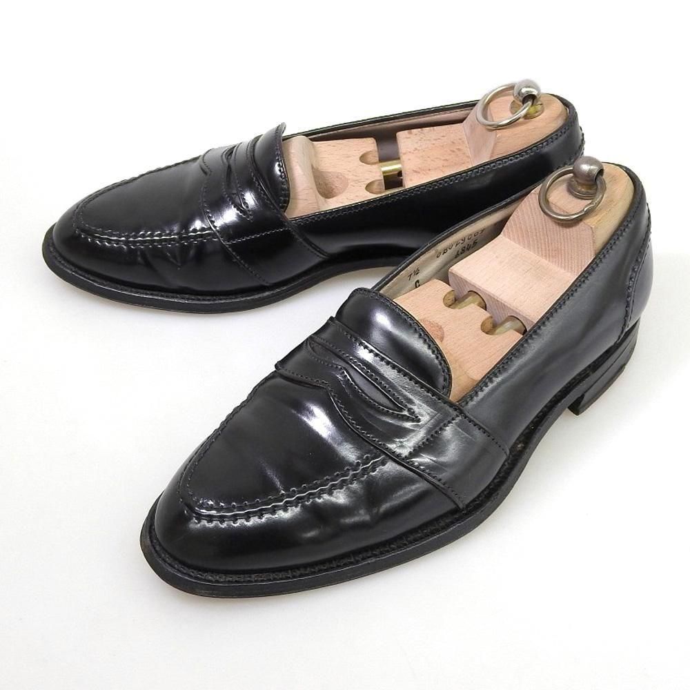 オールデン 6845 フルストラップコインローファー コードバン ブラック