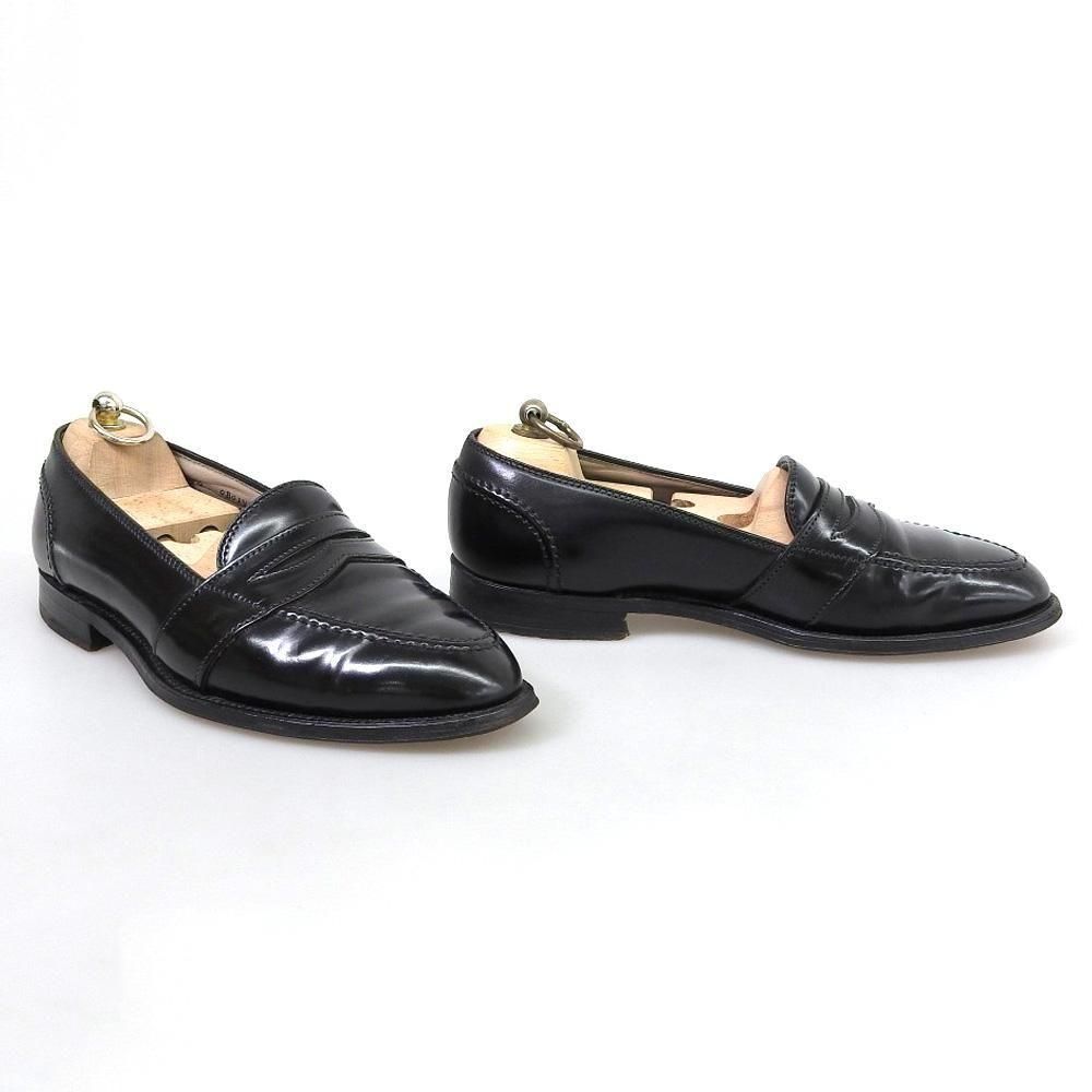 オールデン 6845 フルストラップコインローファー コードバン ブラック