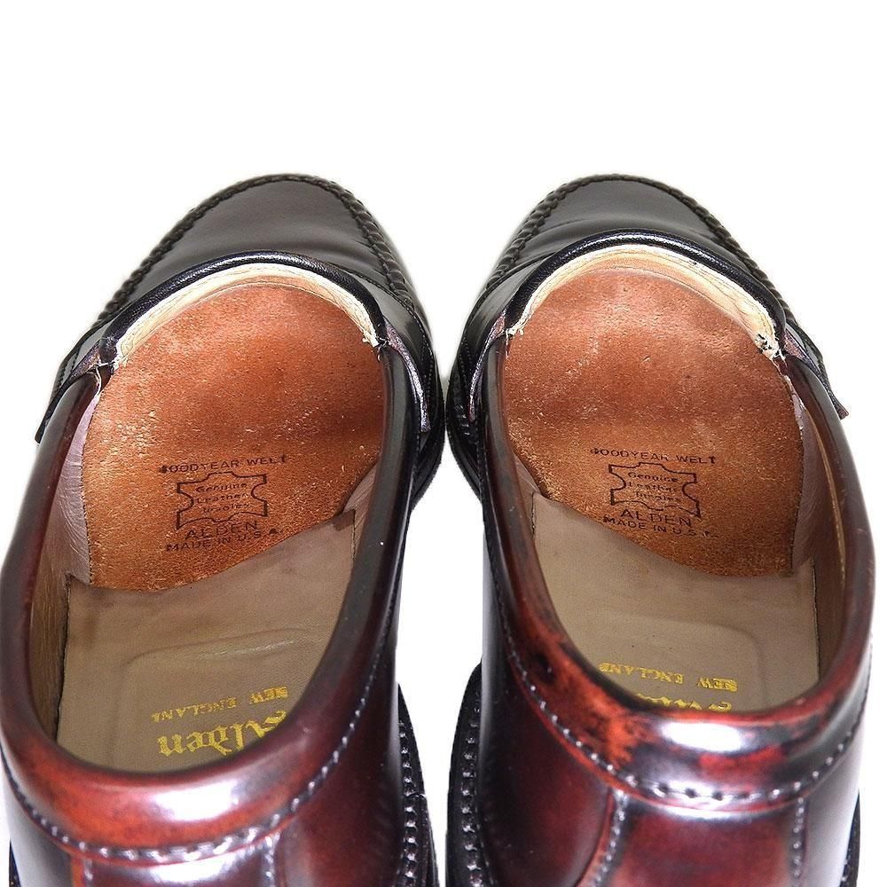 オールデン 987 コインローファー コードバン ブラック サイズ7D