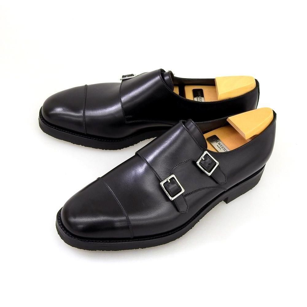 ジェイエムウエストン 237 ダブルモンク ブラック サイズ7.5E - 中古