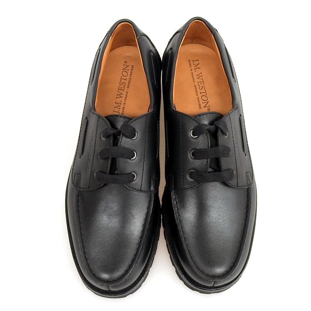 ジェイエムウエストン 690 YACHT(ヨット)デッキシューズ ブラック