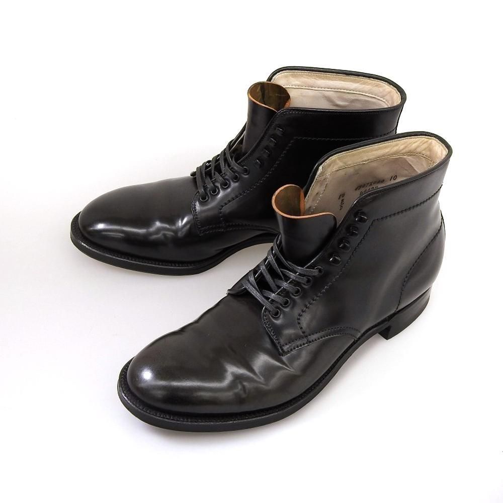 オールデン 4562H プレーントゥブーツ ブラック コードバン