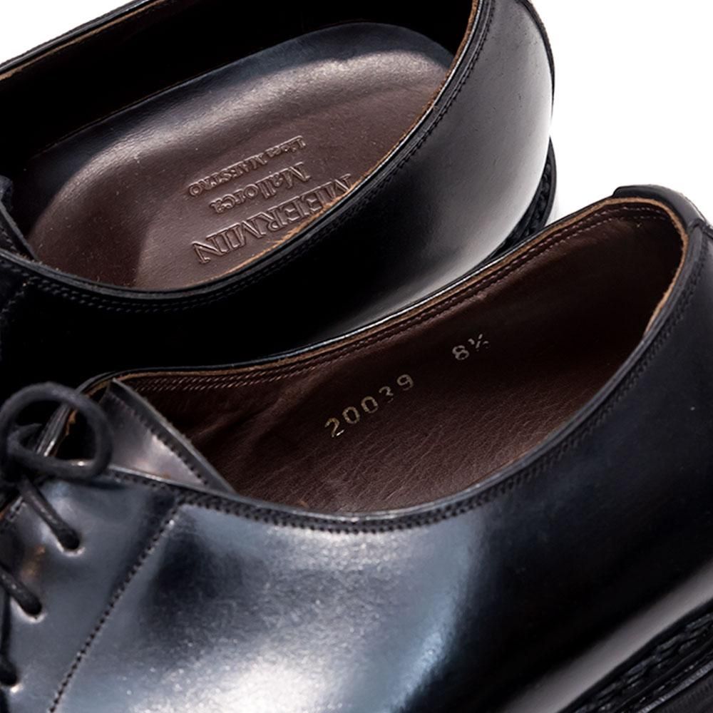 メルミン プレーントゥ ブラック コードバン ノルベジェーゼ製法