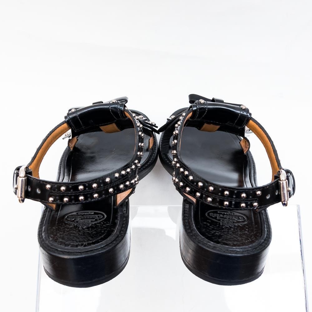 チャーチ キルト スタッズ サンダル サイズ37 レディース - 中古革靴