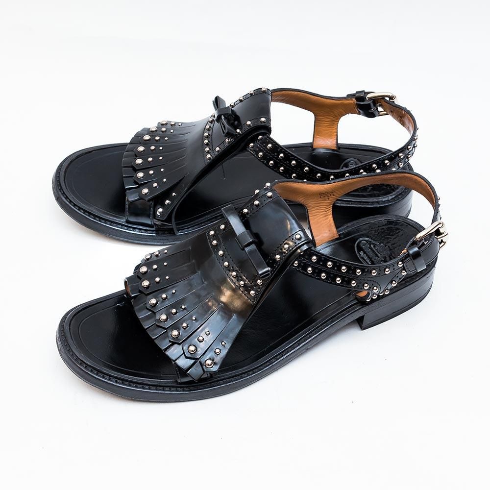 チャーチ キルト スタッズ サンダル サイズ37 レディース - 中古革靴