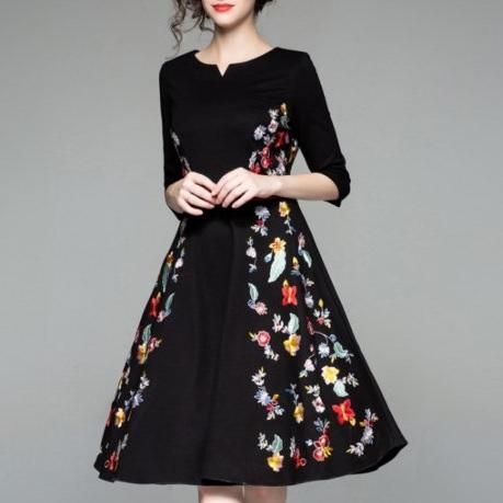 ワンピース｜ひざ丈｜花柄｜レディースファッション通販dressytokyo