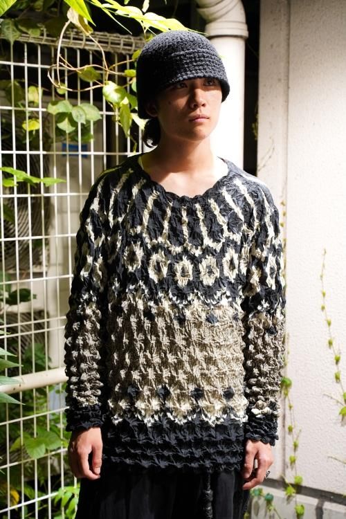 MASU（エムエーエスユー） [22AW] “POPCORN NORDIC SWEATER” -MOCHA