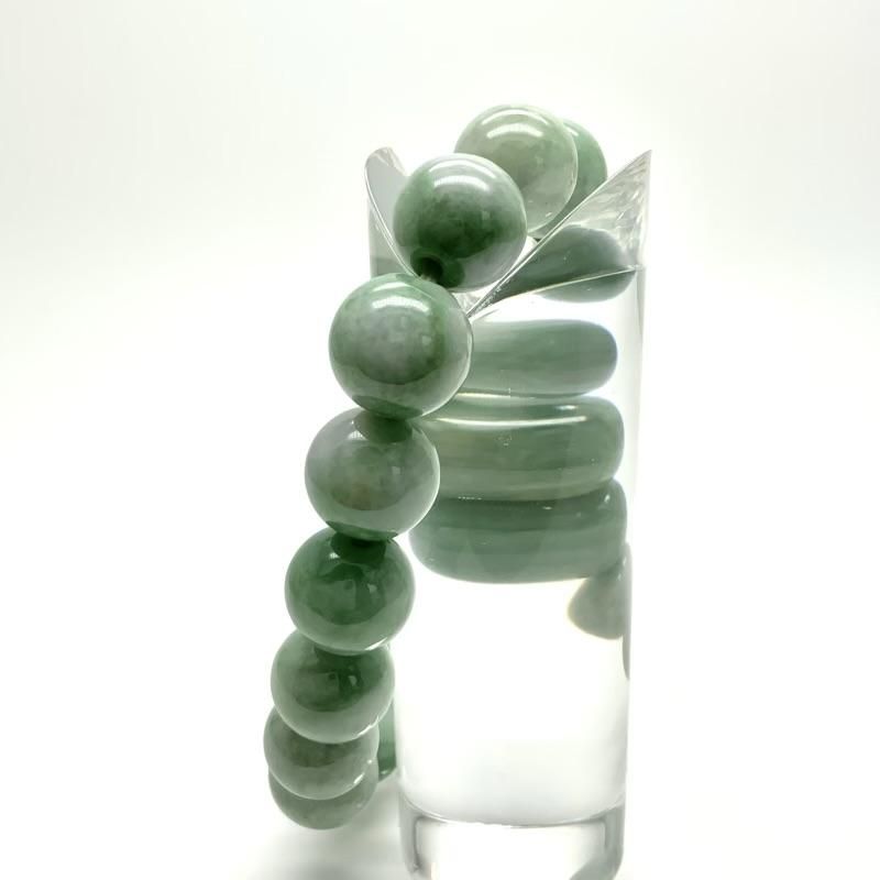 糸魚川翡翠 ブレスレット 13mm玉 】 糸魚川産翡翠 限定 一点物 天然石