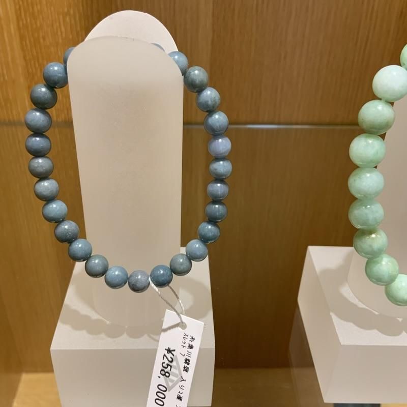 小滝青翡翠糸魚川本翡翠ブレスレットヒスイ翡翠ヒーリングコン沢ひすい
