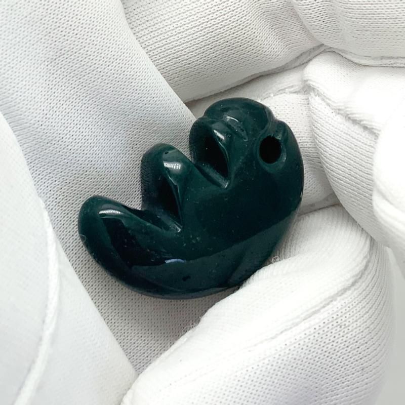 ✳入手無理の1点‼️青緑の碧玉勾玉 出雲石*再