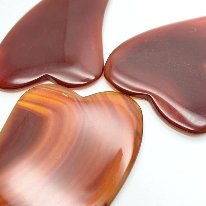 天然石 カッサプレート 】 赤めのう ローズクォーツ 選べる かっさ