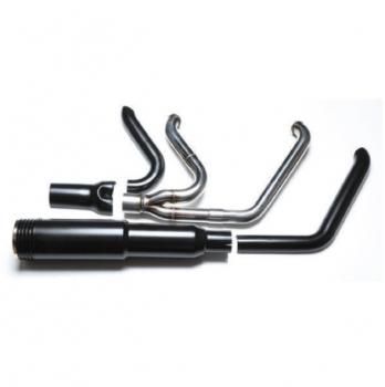 ハーレー ソフテイル用マフラー ベビーバズーカ ブラック. - モーター