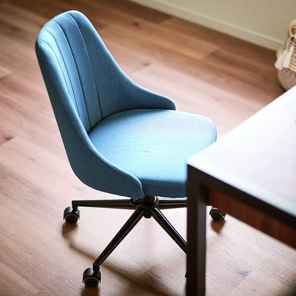 在宅ワークに最適インテリア ワークチェア SC-64-F スチール脚ブラック